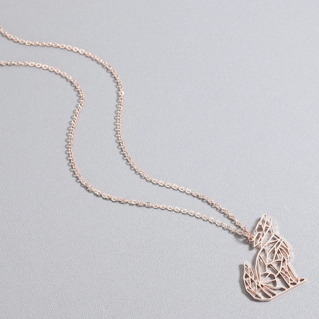 Ожерелье Kinital с подвеской-волком в виде животного для женщин и мужчин