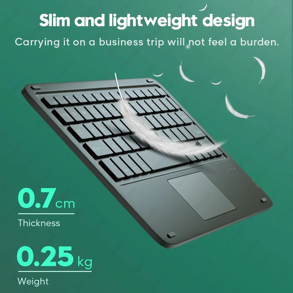 

For iPad Keyboard With Touchpad, Teclado Bluetooth-compatible Keyboard For iPad Pro 11 12.9 2020 10.2 7th 8th Air 3 4 Keyboard