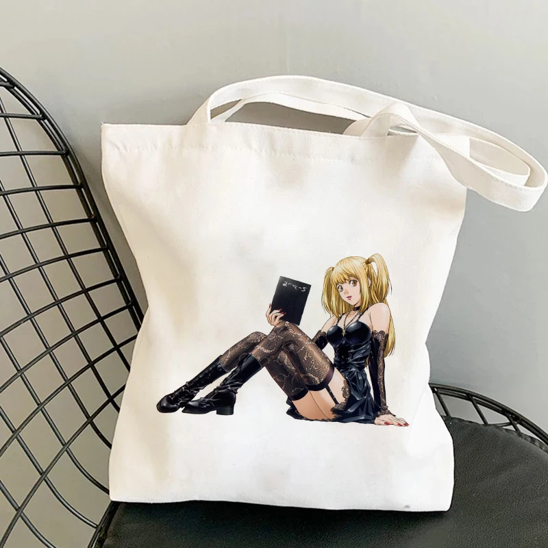 Сумки для покупок Misa Amane Death Note женские холщовые сумки-тоуты с рисунком аниме