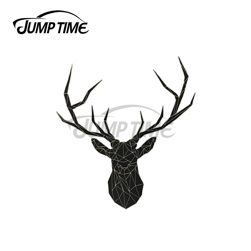 JumpTime 13x6 см Геометрическая наклейка на автомобиль с оленем Виниловая в виде