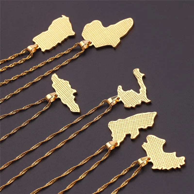 Цепочка Женская с подвеской в виде карты 10 шт. | Украшения и аксессуары