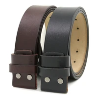mens belt pure cowhide belt strap 3 8cm no buckle genuine leather belts with holes high quality belt
