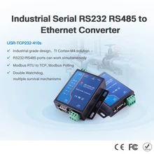 Convertidores Modbus a Ethernet USR-TCP232-410S RS232 RS485 DNS DHCP Serial a Ethernet TCP/IP, dispositivo adaptador de red