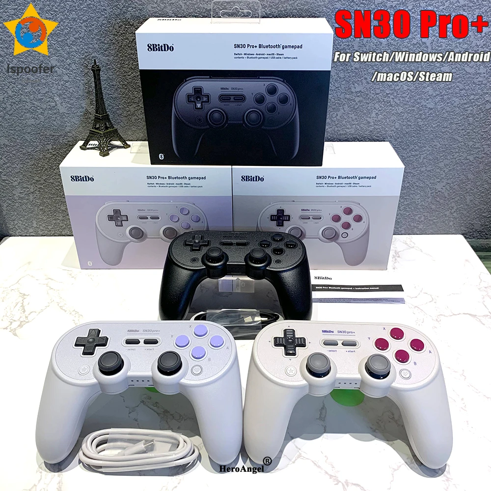 

SN30 pro plus Official 8BitDo SN30 PRO+ Bluetooth Gamepad Controller with Joystick for Windows Android macOS Nintendo Switch r30