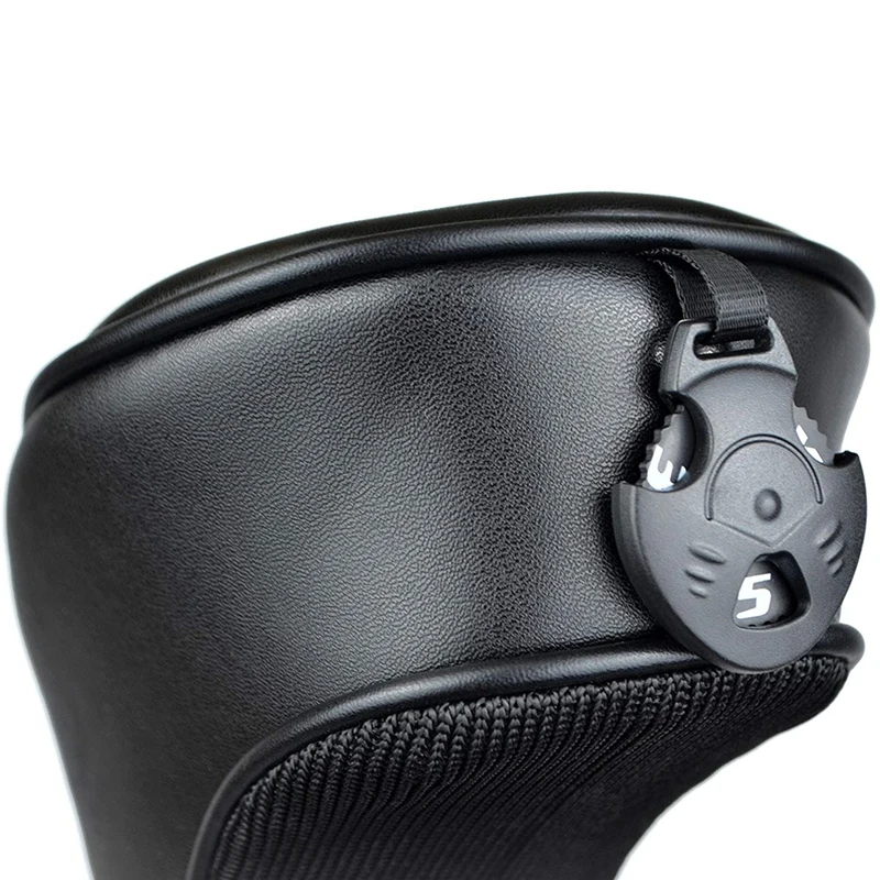 

Golf Club Head Covers for Driver & Fairway Woods - Leather Headcovers, Fits Most Woods and Drivers