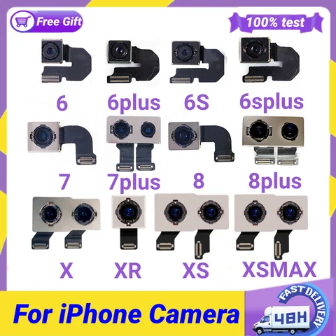 Оригинальная задняя камера для iphone 6, 6s, 7, 8 plus, x, XR, XS, XS max, задний объектив, гибкий кабель для замены для iphoneX 11, задняя камера PROMAX