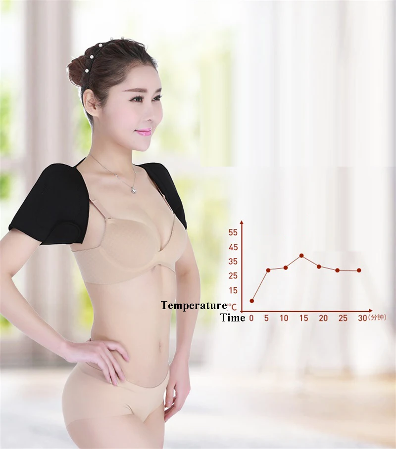 Турмалиновая САМОНАГРЕВАЮЩАЯСЯ термотерапевтическая накладка унисекс