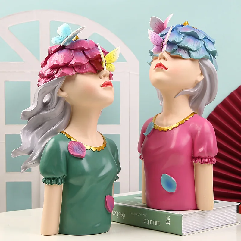 

Creative Butterfly Girl Decoration Flower Fairy Modern Home Porch Living Room Decoration Decoration Wedding Birthday Gift