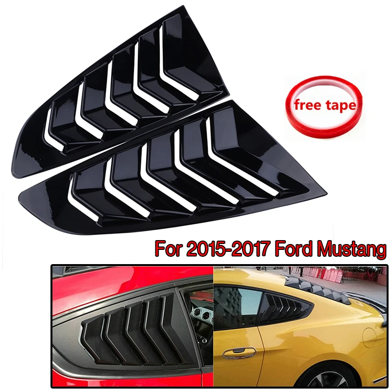 1 пара боковых оконных жалюзи для Ford Mustang 2015 2018 автомобильные аксессуары сменный