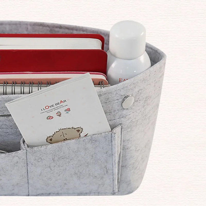 Модная Повседневная лаконичная сумка-Органайзер войлочная сумка с несколькими