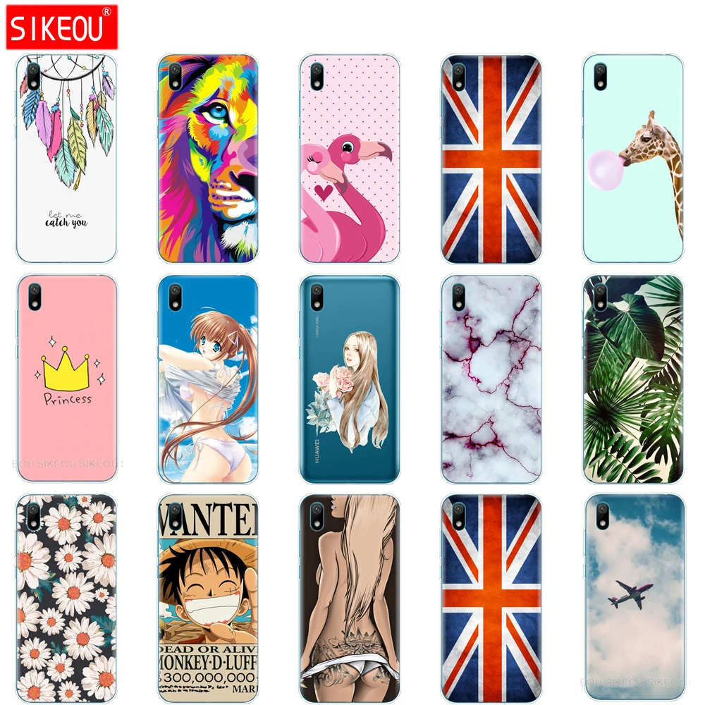 Чехол Бампер для Huawei y5 2019 силиконовая задняя крышка из ТПУ мягкий чехол телефона