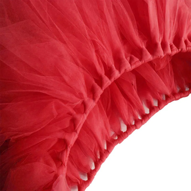 red 1 шт. Новинка DIY скатерть из тюля, Тюлевая юбка для стола, свадебные украшения, вечерние украшения, Текстиль для дома - Цвет: red