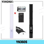 Ручной светодиодный светильник YONGNUO YN360S со льдом, 3200K-5500K, лампа для студийной фотосъемки с управлением через приложение для телефона, освещение для фотосъемки 360 S