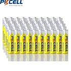 Аккумуляторные батареи PKCELL AAA 1,2 в Ni-MH 3A, 50 шт., никель-металлогидридные батарейки AAA с циклами, 1000 реальной емкости, 600 мАч