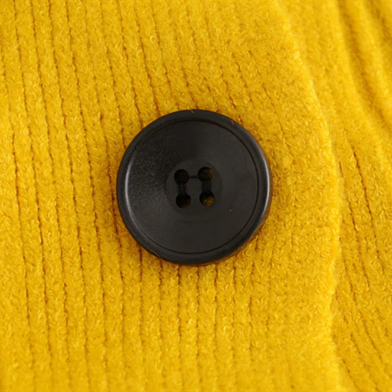 NSZ женский ребристый горчичный свитер с длинным рукавом негабаритный вязаный