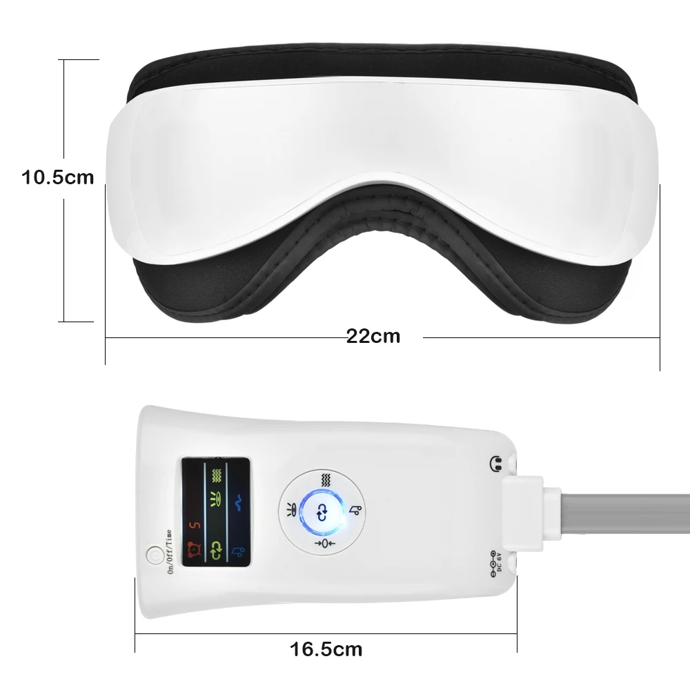 4в1 массажер для глаз с инфракрасным нагревом и воздушным давлением массажные очки портативные