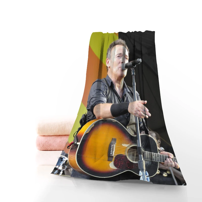 Новое пляжное полотенце из микрофибры с принтом Брюса спринстина |