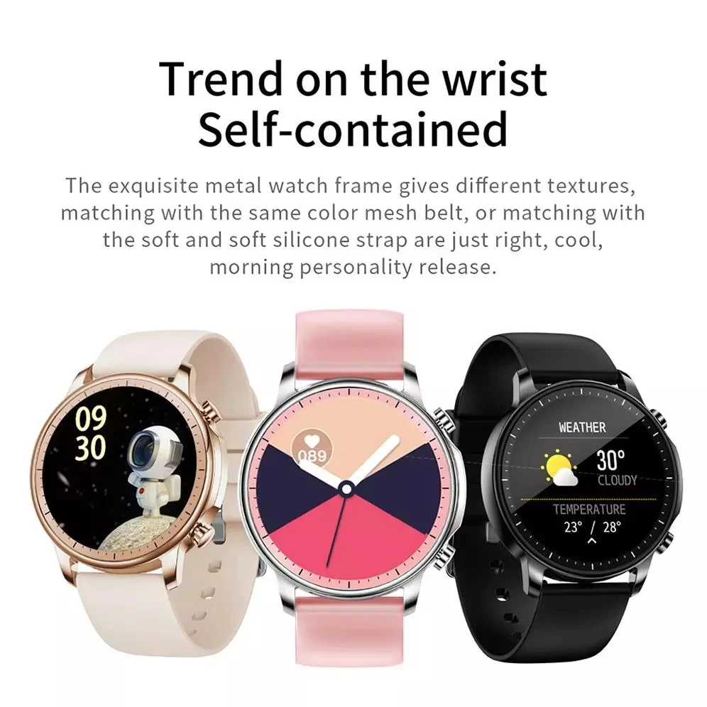 

V23 Women Smart Watch Full Touch Fitness Tracker IP67 Waterproof Blood Pressure Smart Clock Men Smartwatch Heart Rate Monitor