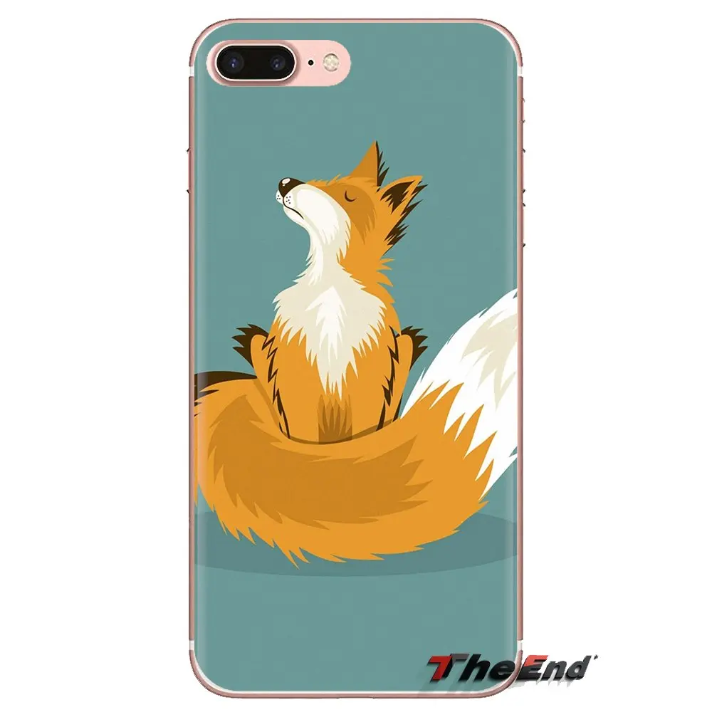For Xiaomi Redmi 4 3 3S Pro Mi3 Mi4 Mi4i Mi4C Mi5 Mi5S Mi Max Note 2 funny fox Transparent Soft Cases Covers |