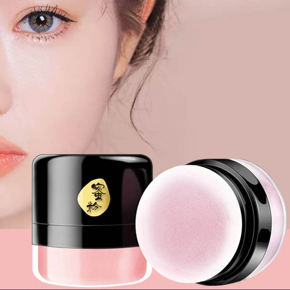 Профессиональная гладкая блестящая пудра для макияжа прозрачная