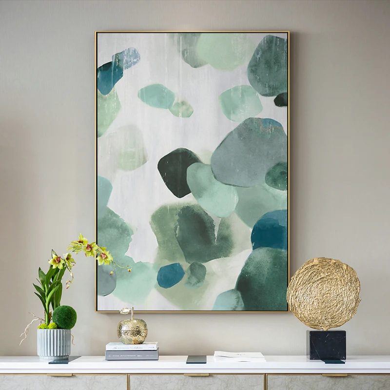 

Modern Abstract Green Marble Texture Backgroud Poster Print Canvas Painting Wall Art Pictures Living Room Home Decor No Frame