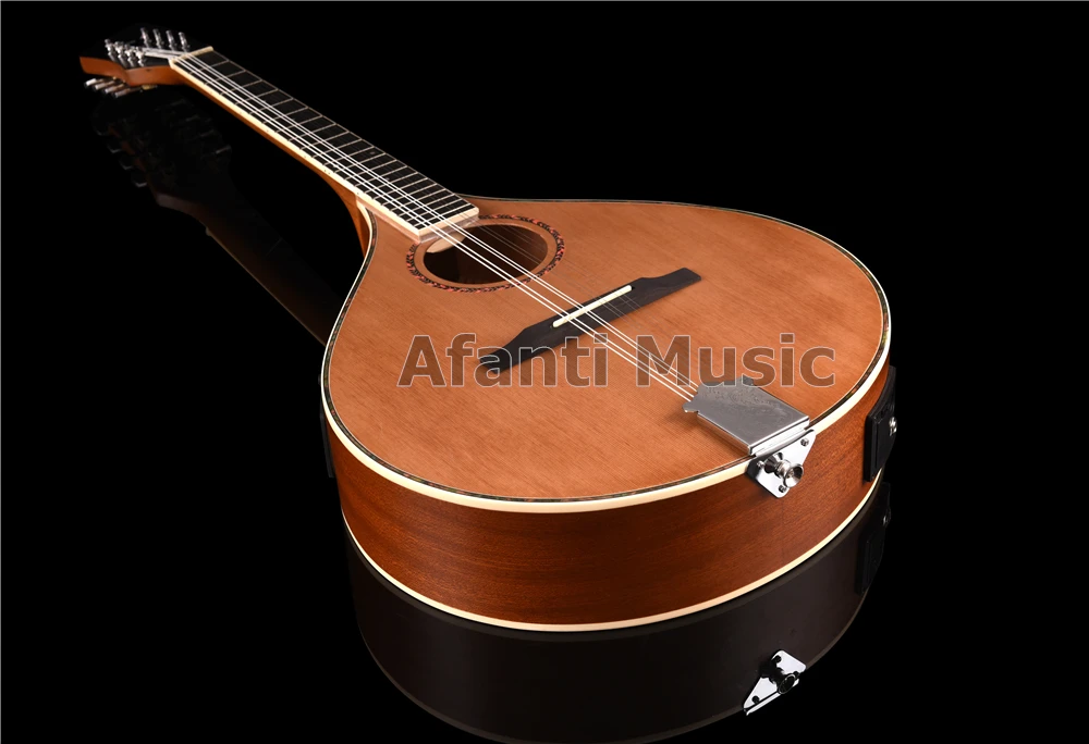 Afanti музыка однотонная красная сосна бузуки Мандолины с эквалайзером (ABZ-004) | Спорт