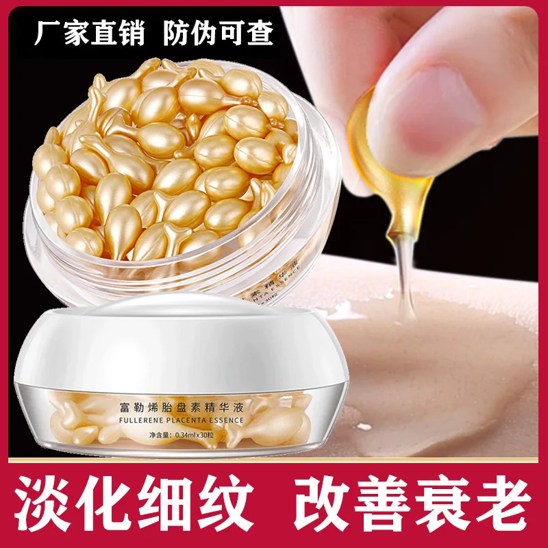 

30Pcs/Bottle Hyaluronic Acid Capsules Essence Moisturizing Anti-aging Face Serum Spot Removing Whitening Cream Face Care