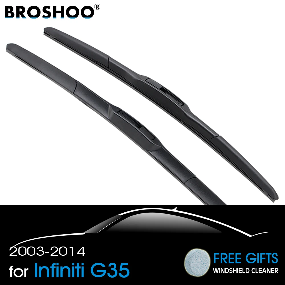 Щетки стеклоочистителей BROSHOO для Infiniti G35/G35 седан 2003 2004 2005 2006 2007 2008 2009 2010 2011 2012 2013