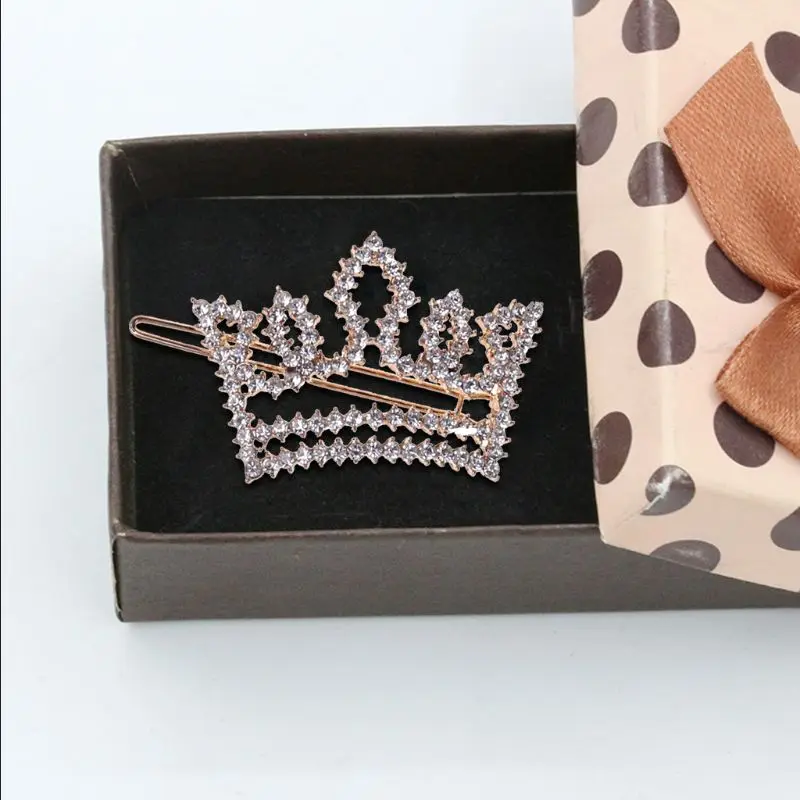 Заколки для волос женские геометрические с вырезами и блестками | Красота