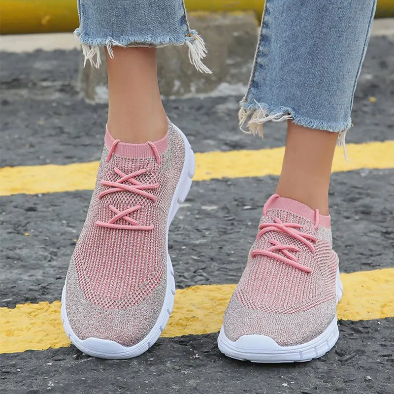 Кроссовки женские туфли с подошвой из вулканизированной носки для обуви на