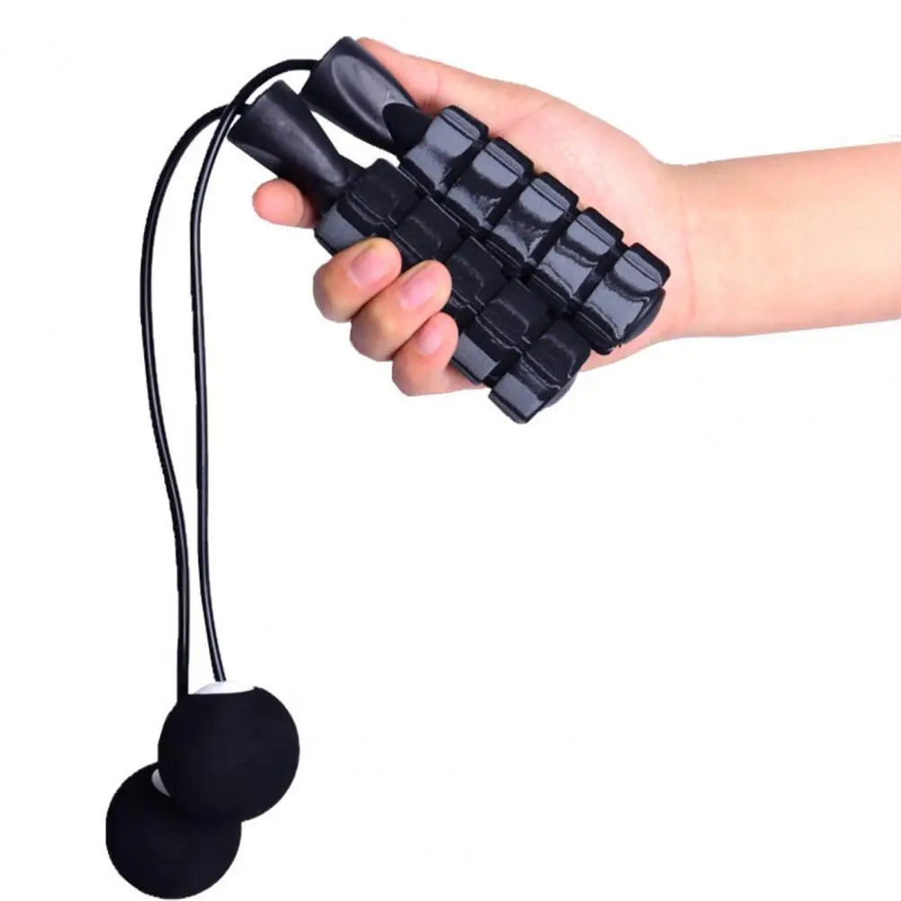 

1 Pair Cordless Jump Rope Safety Reusable Gradient Black Grey B Bearing Big Ball Skipping Rope for Training