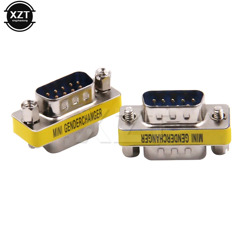 Мини переходник DB9 последовательный разъем Папа папа RS232 разъемы Мама