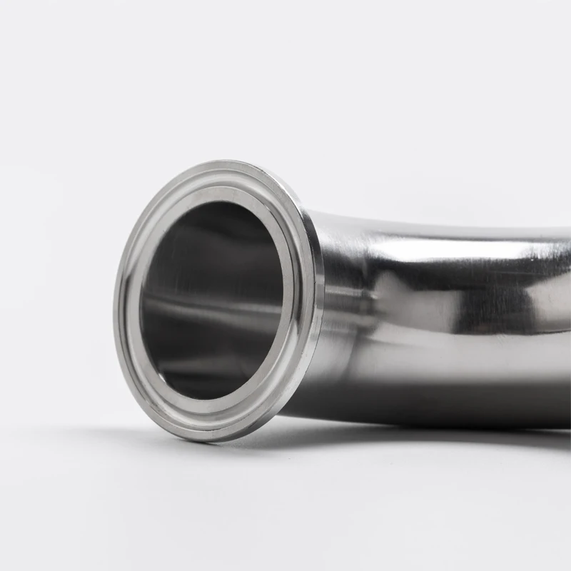 45 мм - 63 мм 304 Санитарный нержавеющий тройной зажим 90 градусов локоть стальной зажим для домашнего пивоварения.