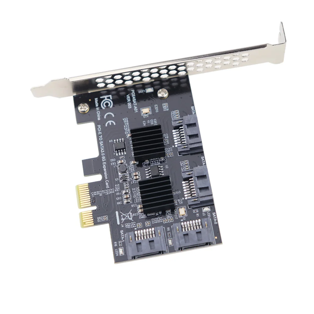 PCI Express SATA 3 0 карта контроллера PCIe 2 0x1 до 4 портов III 6 ГБ/сек. внутренний адаптер