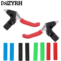 1 pair anti slip handlebar grips bicycle mtb bmx road mountain bike soft silicone handlebar end grips 4 colours