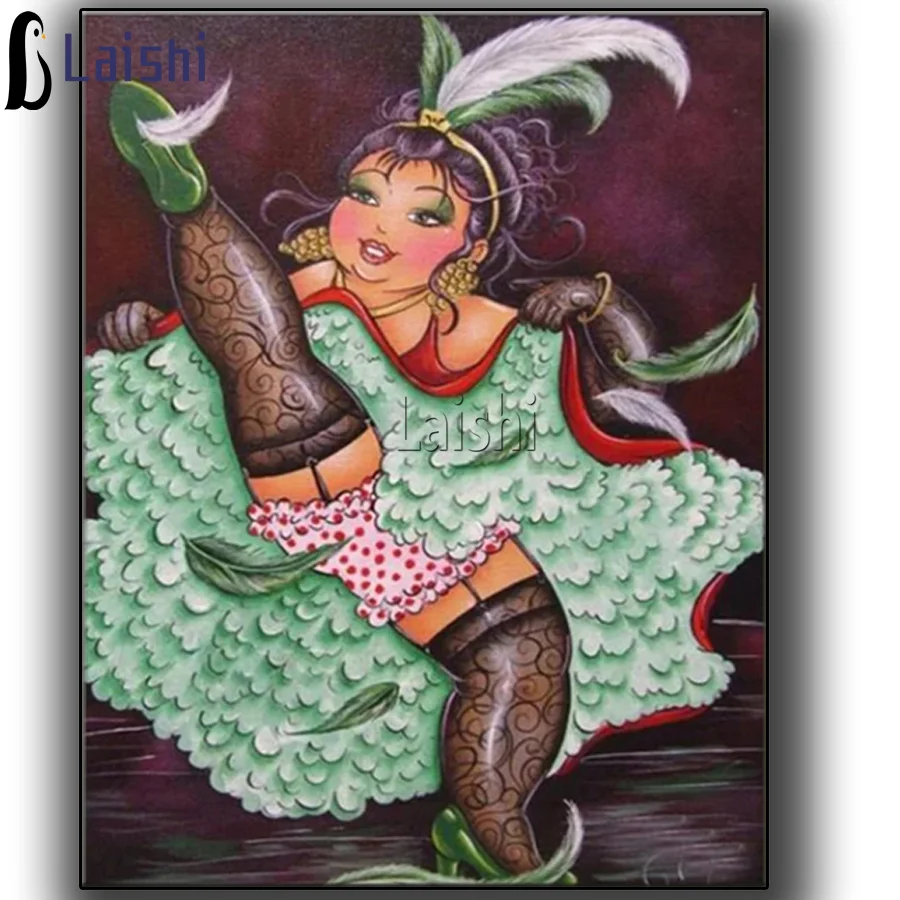 

Толстуха Мозаика из мультфильма; Женские шлепанцы с отделкой из черного шелка на высоком 5d полная квадратная дрель DIY Алмазная вышивка крес...