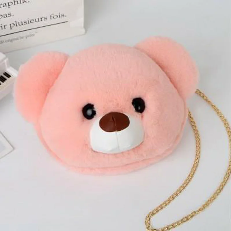 Kawaii Bear сумка, плюшевые сумки, мягкая кукла, чучело, игрушки, 25 см., дикая сумка-мессенджер, сумка на цепочке, подарки для девочек, детский рюкзак DBB001