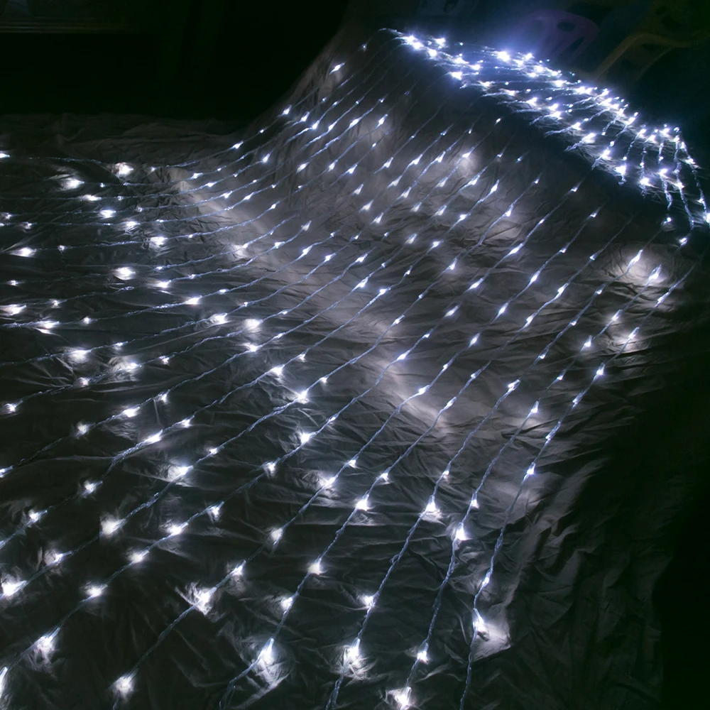220 В ЕС 320LED Рождественский светильник сосулька водопад Фея гирлянда занавес светильник s гирлянда открытый для свадебной вечеринки бар новогодний декор
