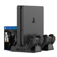 Fast Vertical Cooling Fan Charging Stand With Game Card Slots for PS4 Slim PS4 Pro Regular PS4 Controller Game Console