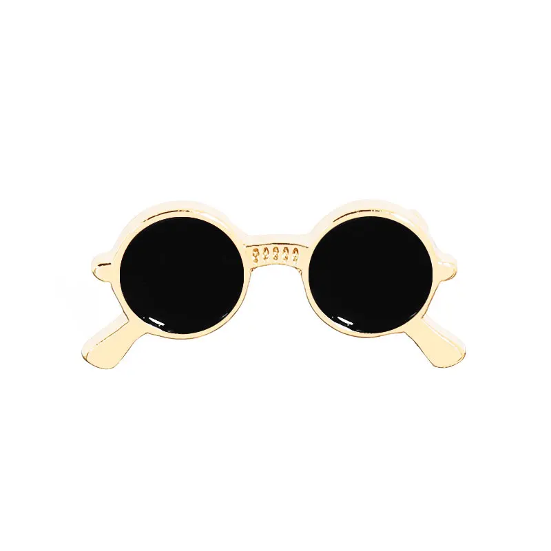 

Korean Creative Glasses Sunglasses Frame Pin Brooch Accessories for Jewelry Funny Kids Friends Fashion Gift