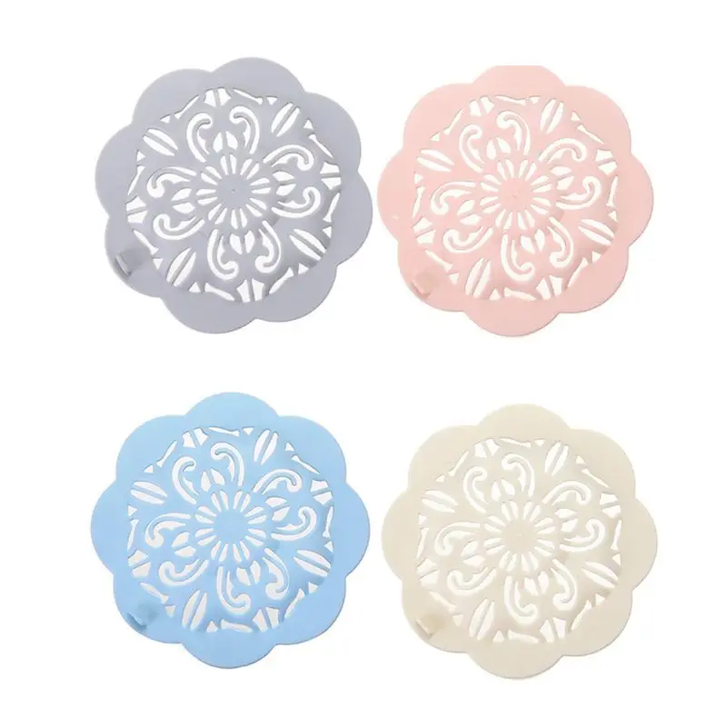 

3x Hair Catcher Bath Drain Shower Strainer Sink Cover Trap Basin Stopper Filter