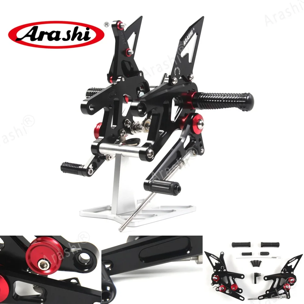 Arashi CNC Регулируемые подножки для APRILIA RSV4 завод APRC ABS 2013- подножки подножка мотоциклиста RSV 4 алюминий