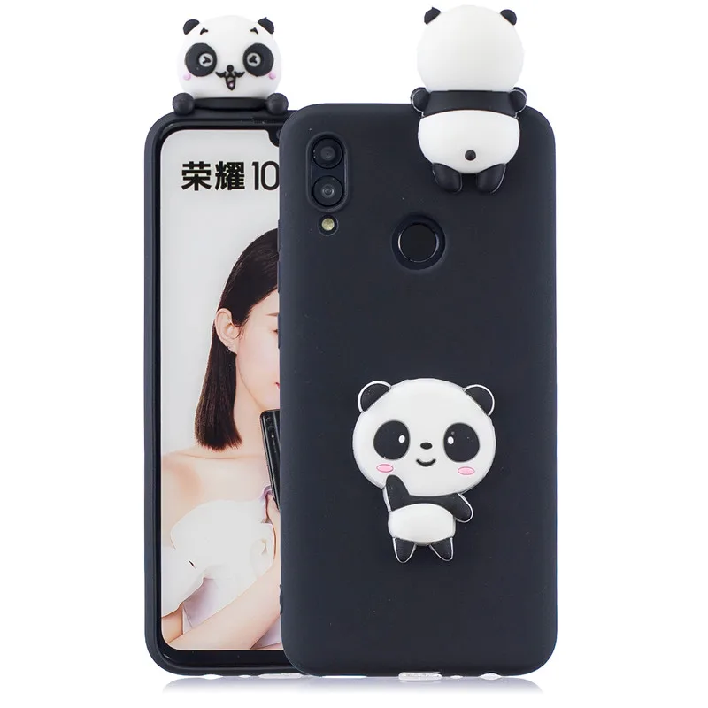 Мягкий ТПУ чехол с 3D рисунком для Huawei P Smart Z Honor 8 9 10 Lite 7A 7S 8A 8X 8S 9A 9S 9X 10i панда