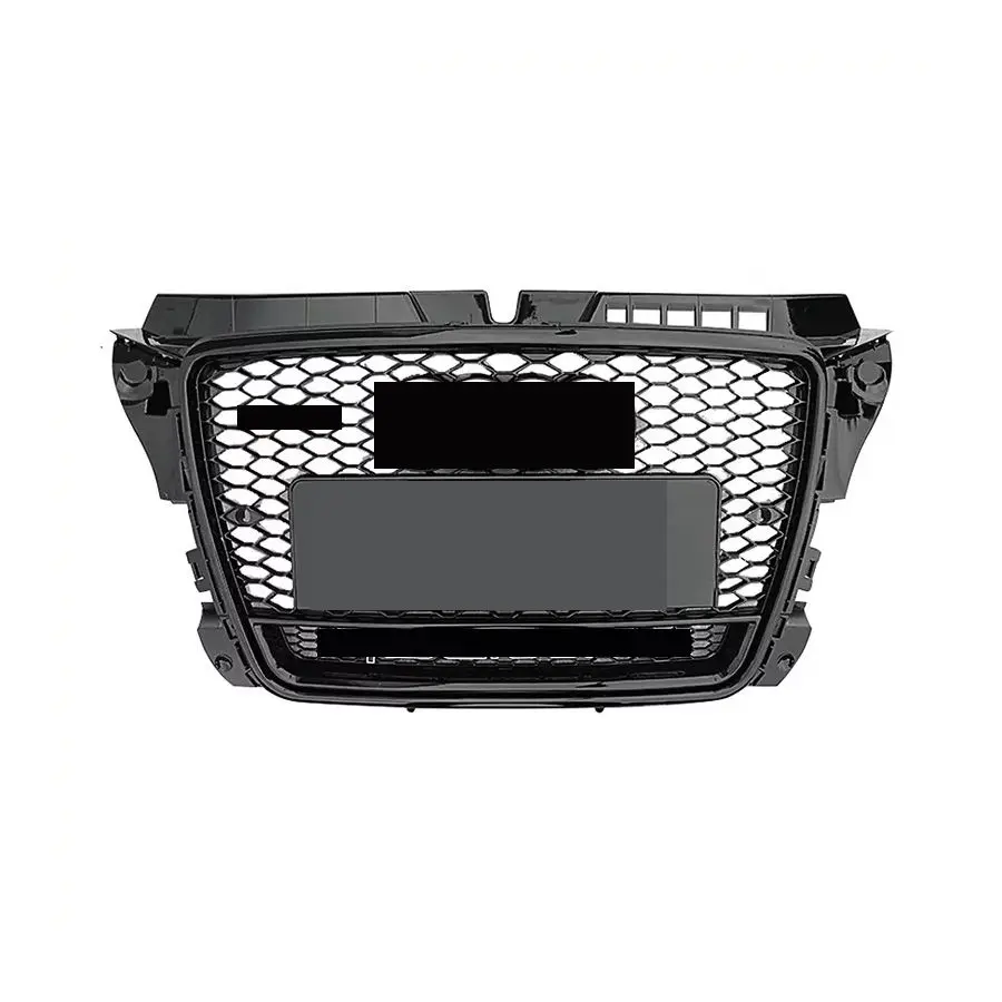 

Car Front Sport Hex Mesh Honeycomb Hood Grill Black For Audi A3/S3 8P 2009-2012 For RS3 Quattro Style Car Accessories New