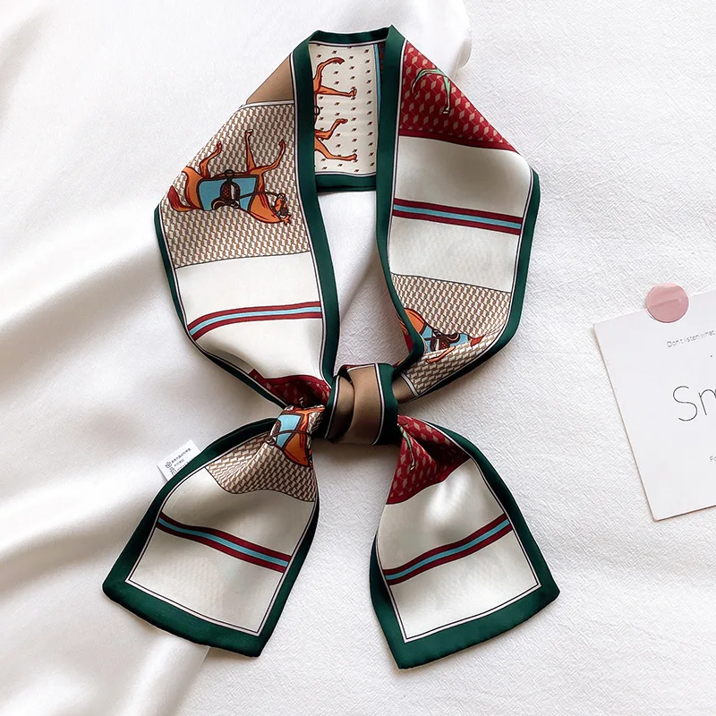 

Женский шелковый шарф, 10 Х100 см