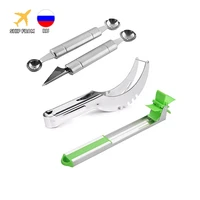 stainless steel watermelon slicer fruit knife windmill cutter ice cream dig ball melon baller scoop assorted cold kitchen tools