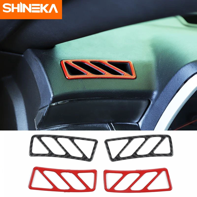 

SHINEKA ABS Car A Pillar Dashboard Air Outlet Decoration Cover Stickers For Chevrolet Camaro 2010-2015 Interior Accessories