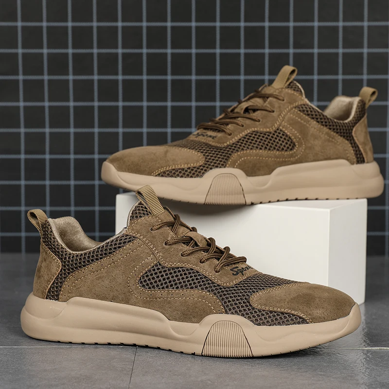 2020 Новая модная уличная дышащая мужская повседневная обувь из натуральной кожи