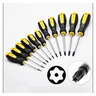 Отвертка Torx T5 T6 T7 T8 T9 T10 T15 T20 T25 T27 T30, Магнитная отвертка с отверстием, ручные инструменты для домашнего ремонта телефонов, 1 шт.