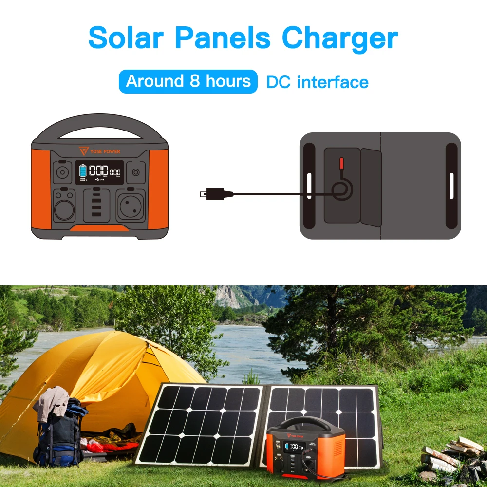 Portable power station lithium-ion battery 108000mAh Outdoor Energy Power Supply Yose power 230V AC Output Solar panels charger